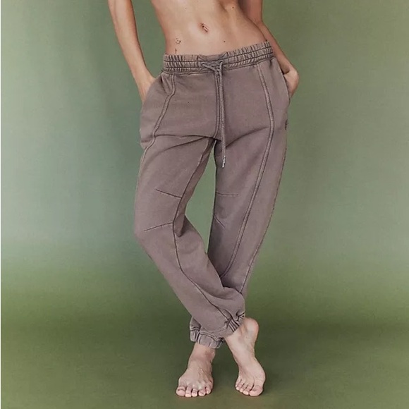 Free People Pants - Free People Movement Sprint to the Finish Taupe Brown Pants Joggers Small